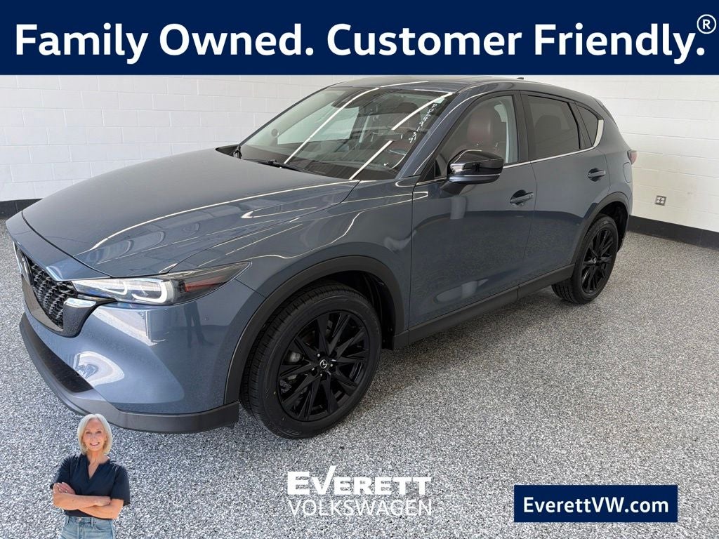 2023 Mazda Mazda CX-5 2.5 S Carbon Edition in Polymetal Gray — front three-quarter view