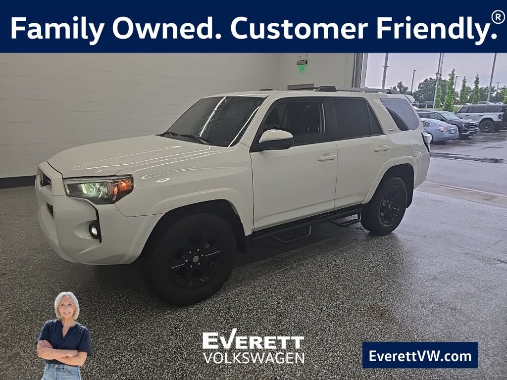 2024 Toyota 4Runner SR5 in Ice — front three-quarter view